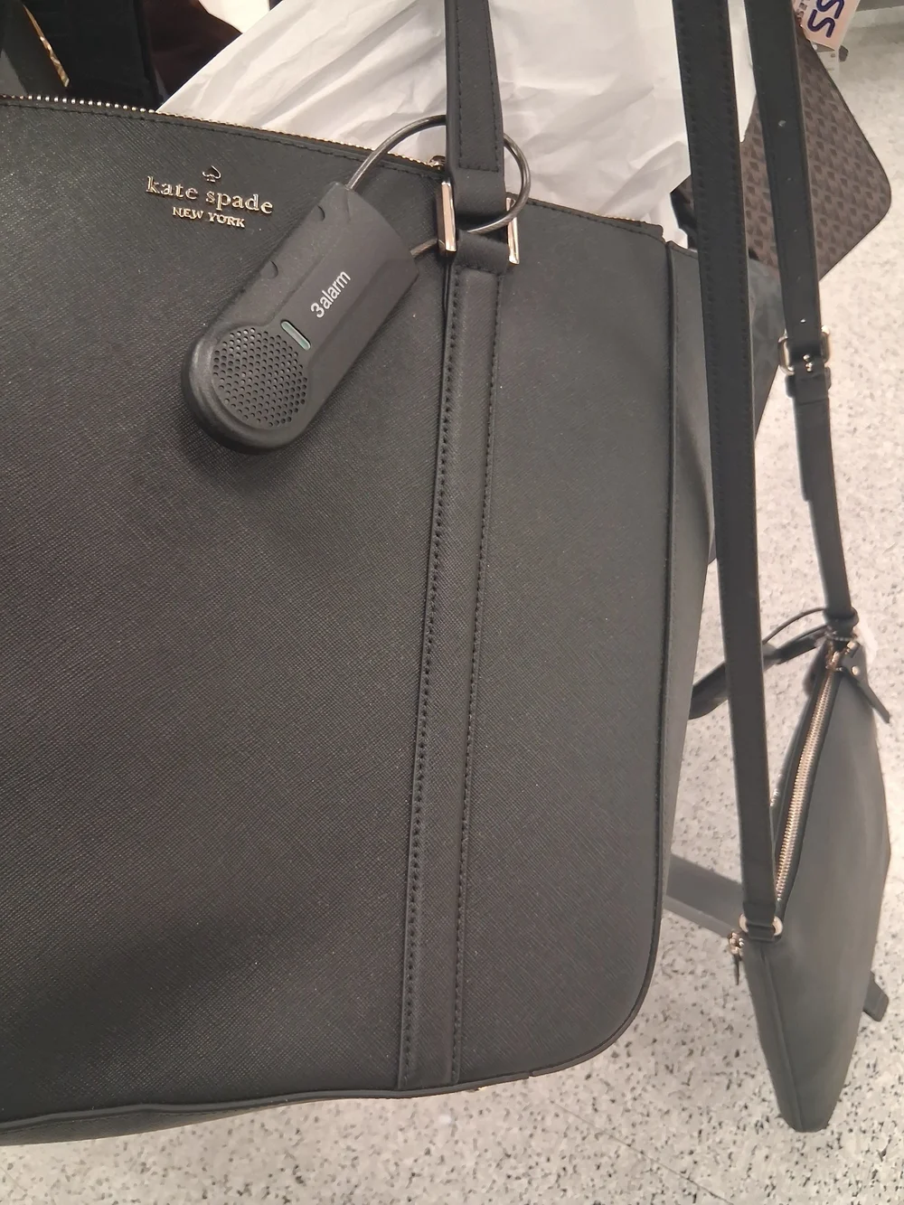 kate spade Black Saffiano Leather Laptop Tote